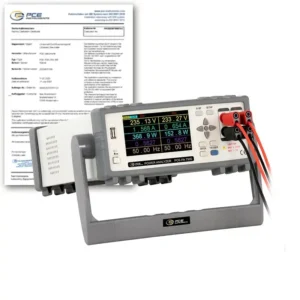 Ampèremètre PCE-PA 7500 avec certificat d'étalonnage ISO
