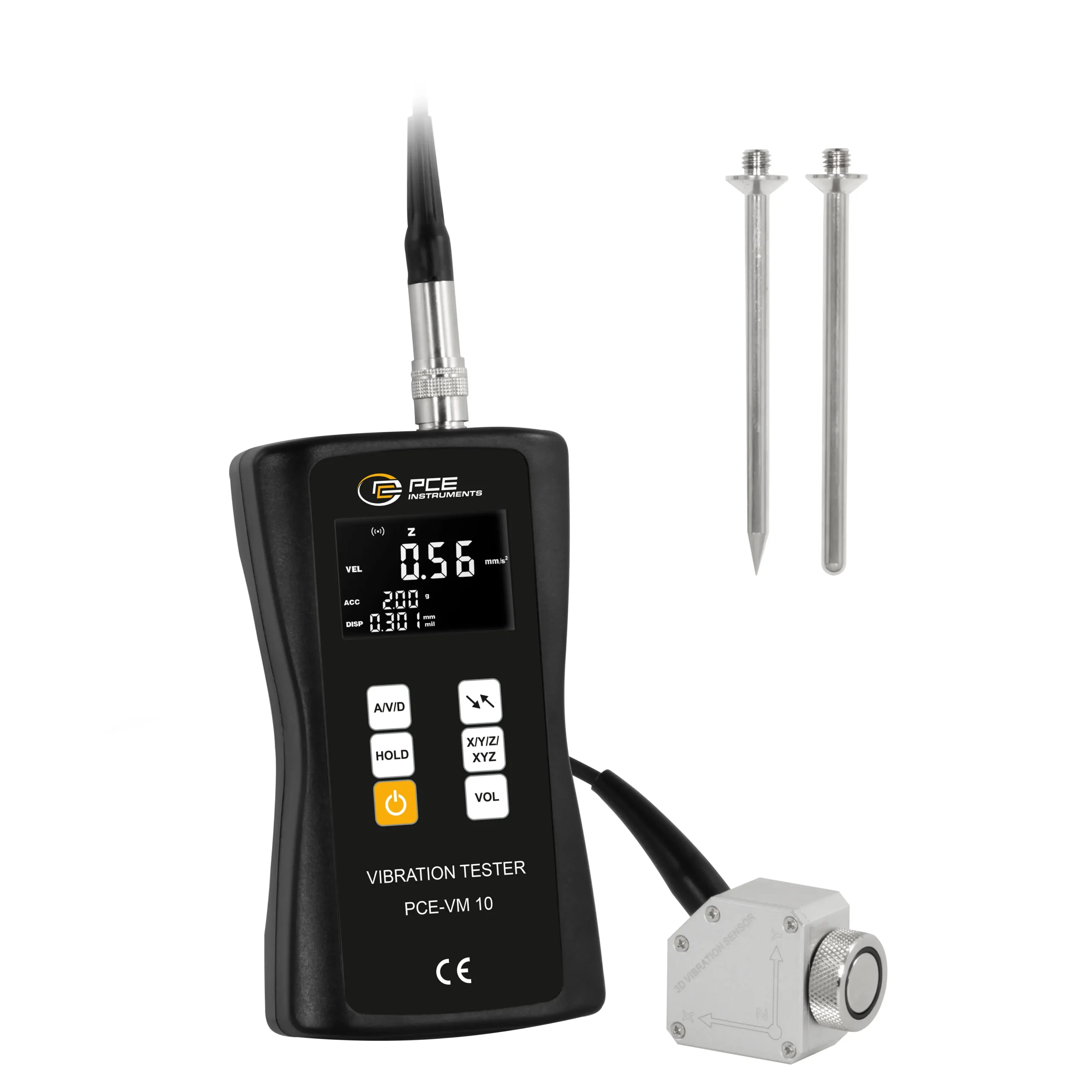 Analyseur de vibration PCE-VM 10