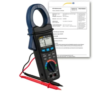 Analyseur triphasé PCE-GPA 50-ICA avec certificat d'étalonnage ISO