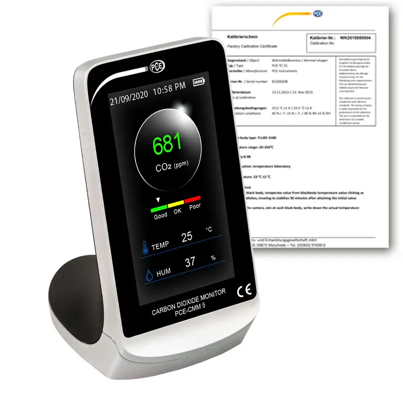 Appareil de mesure climatique PCE-CMM 5-ICA avec certificat d'étalonnage ISO