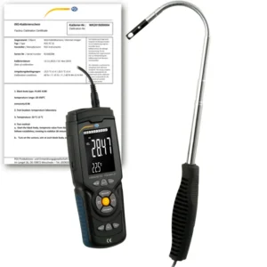 Appareil de mesure de la vitesse du vent PCE-HWA 30-ICA avec certificat d’étalonnage ISO