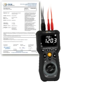 Appareil de mesure de longueur de câble PCE-CLT 20-ICA avec certificat d'étalonnage ISO