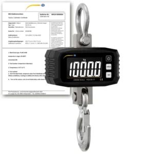 Balance à suspension PCE-CS 1T-ICA avec certificat d’étalonnage ISO