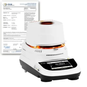 Balance d’humidité PCE-MA 60XT-ICA avec certificat d'étalonnage ISO