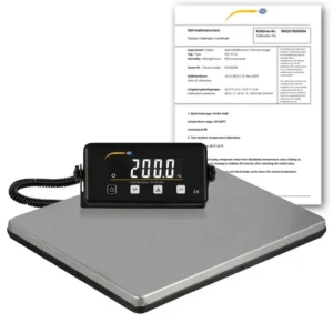 Balance de plateforme PCE-PB 200N-ICA avec certificat d'étalonnage ISO