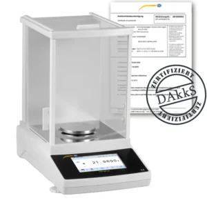 Balance pour l'or PCE-ABT 220-DAkkS avec certificat d'étalonnage DAkkS