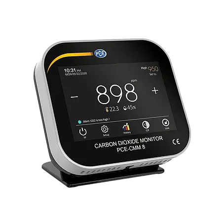 Capteur de CO2 professionnel de paillasse PCE-CMM 8