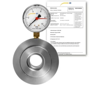 Cellule de charge hydraulique PCE-HFG 10K-ICA avec certificat d'étalonnage ISO