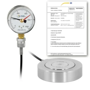 Cellule de charge hydraulique PCE-HFG 1K-E100-ICA avec certificat d'étalonnage ISO