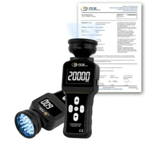 Compte-tours PCE-DSX 100-ICA avec certificat d'étalonnage ISO