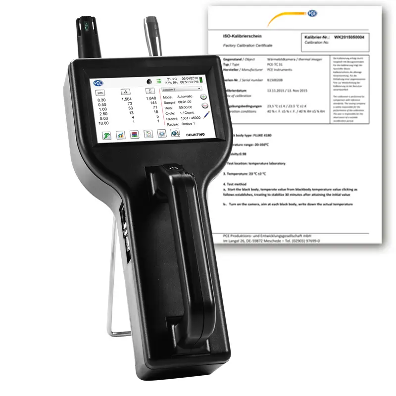 Compteur de particules PCE-PQC 10EU (ISO 21501-4)