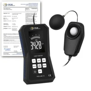 Contrôleur de lumière PCE-LMD 10-ICA avec certificat d'étalonnage ISO