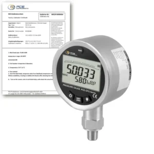 Contrôleur de pression PCE-DPG 6-ICA avec certificat d'étalonnage ISO