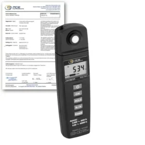 Détecteur de lumière PCE-170 A avec certificat d'étalonnage ISO