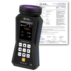 Détecteur de rayonnement UV PCE-LES 308UV-365-ICA avec certificat d'étalonnage ISO