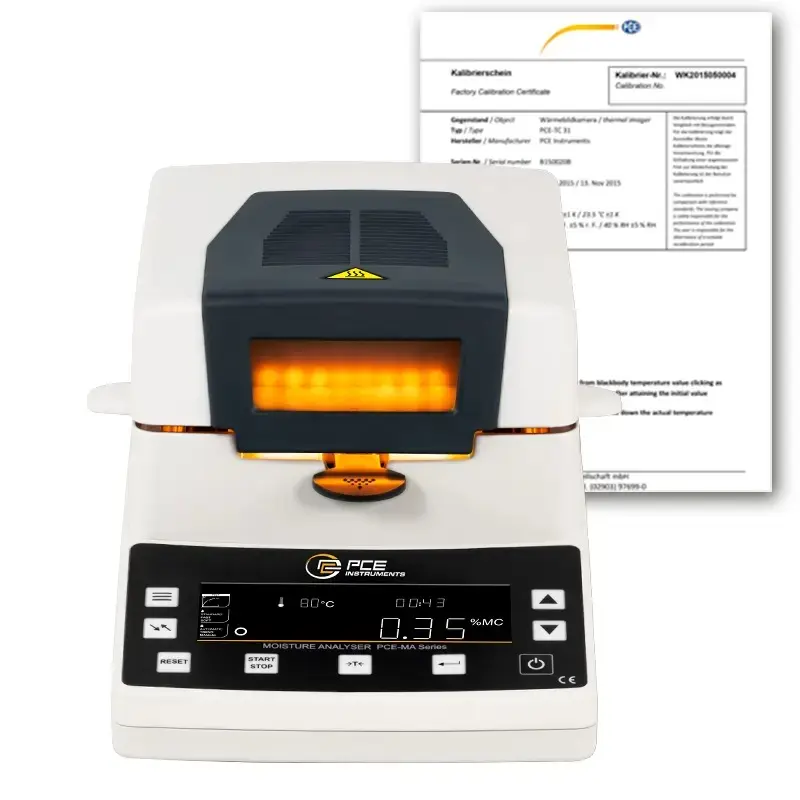 Dessiccateur PCE-MA 200 avec certificat d'étalonnage ISO
