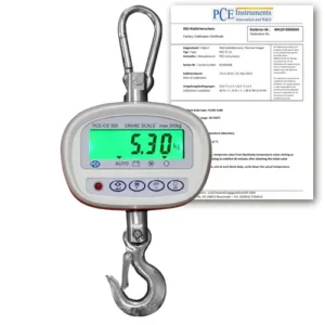 Dynamometre-Peson-Crochet-peseur PCE-CS 300 avec certificat d'étalonnage ISO