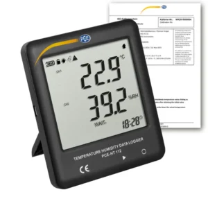 Humidimètre PCE-HT 112-ICA avec certificat d'étalonnage ISO