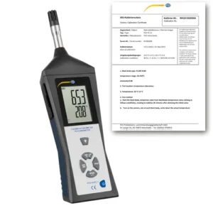 Hygromètre PCE-HVAC 3-ICA avec certificat d'étalonnage ISO inclus
