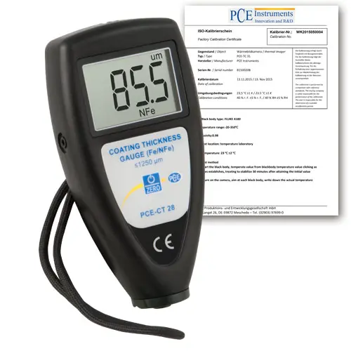 Mesureur automobiles PCE-CT 28 avec certificat d'étalonnage ISO