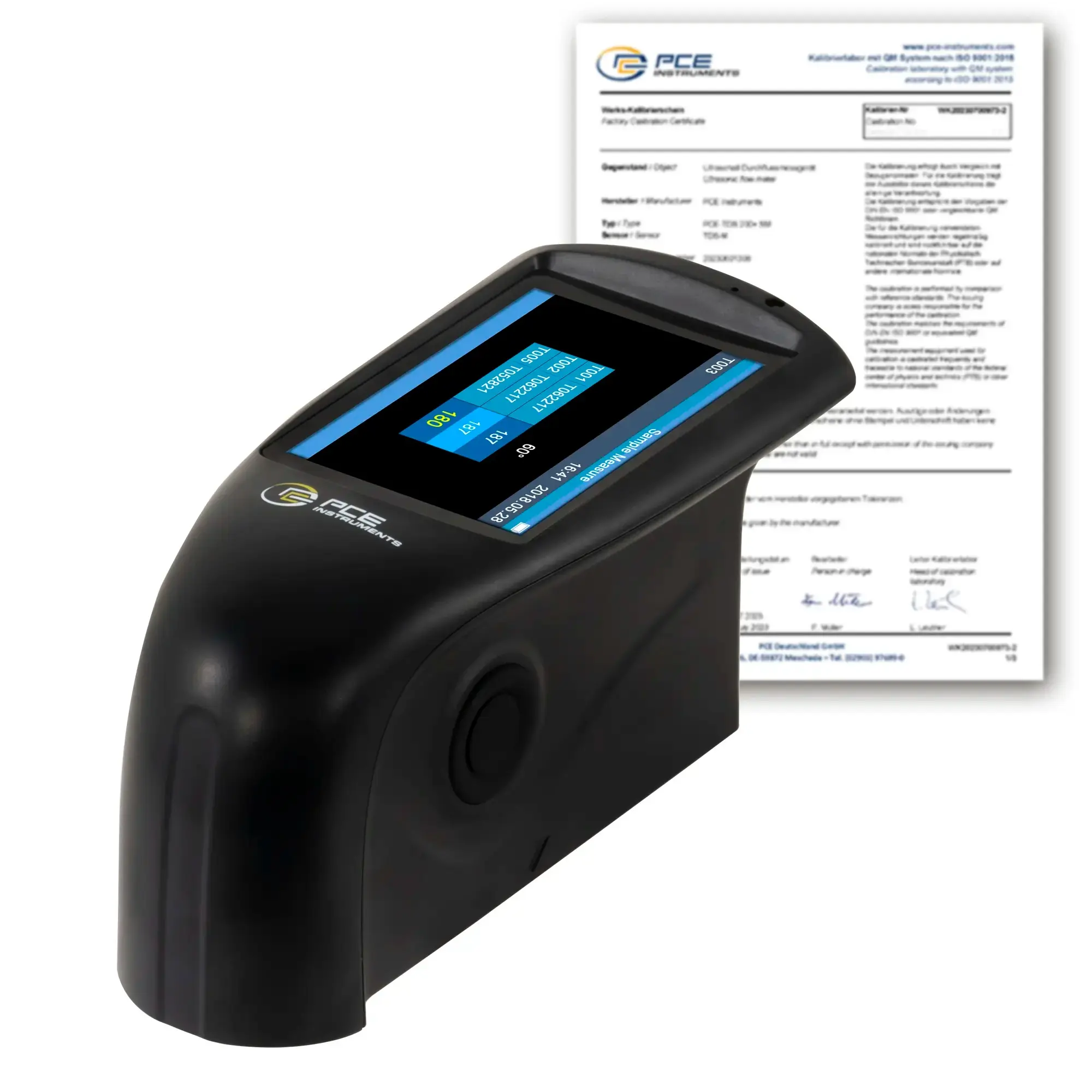 Mesureur d'éclat PCE-GM 60Plus avec certificat d'étalonnage ISO