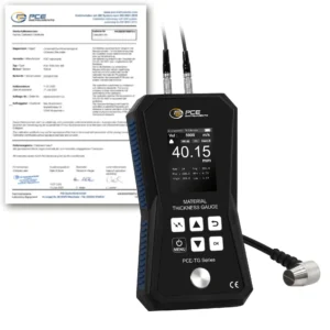 Mesureur d'épaisseurs PCE-TG 75A-ICA avec certificat d'étalonnage ISO