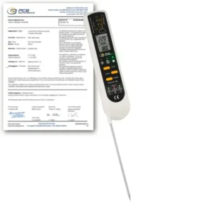 Mesureur d'hygiène PCE-IR 100-ICA avec certificat d’étalonnage ISO