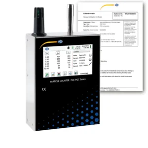 Mesureur de particules PCE-PQC 31EU avec certificat d'étalonnage ISO