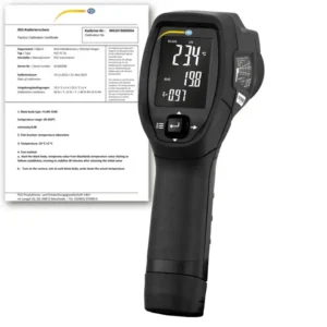 Mesureur de température laser PCE-ILD 10-ICA avec certificat d'étalonnage ISO