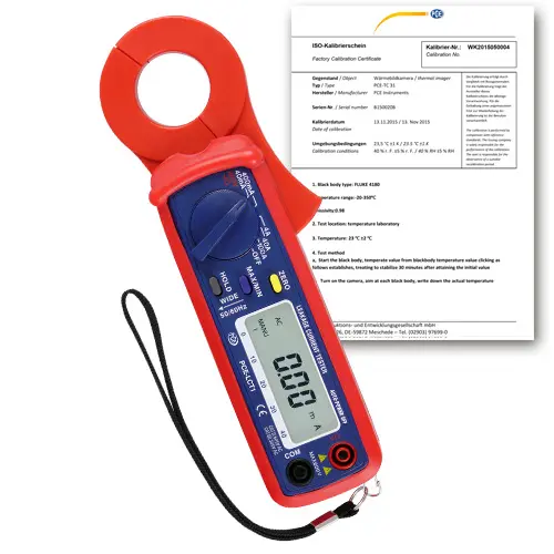 Multimètre PCE-LCT 1-ICA avec certificat d'étalonnage ISO