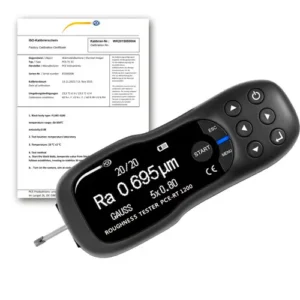 Rugosimètre Bluetooth PCE-RT 1200BT-ICA avec certificat d'étalonnage ISO