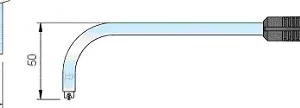 Sonde de haute température de surface à angle droit TF-110A type K