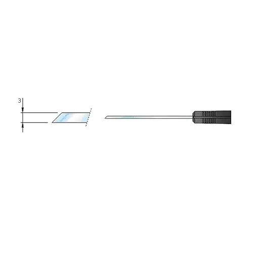 Sonde de température de pénétration/immersion avec extrémité en pointe TF-106 type K