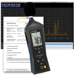 Sonomètre PCE-322ALEQ avec certificat d'étalonnage ISO