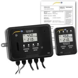 Système de détection de gaz PCE-WMM 100-ICA avec certificat d'étalonnage ISO