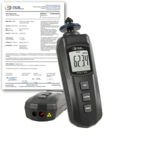 Tachymètre PCE-T 238-ICA avec certificat d'étalonnage ISO