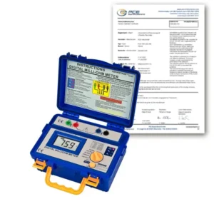 Vérificateur de milliohms PCE-MO 2002-ICA avec certificat d'étalonnage ISO