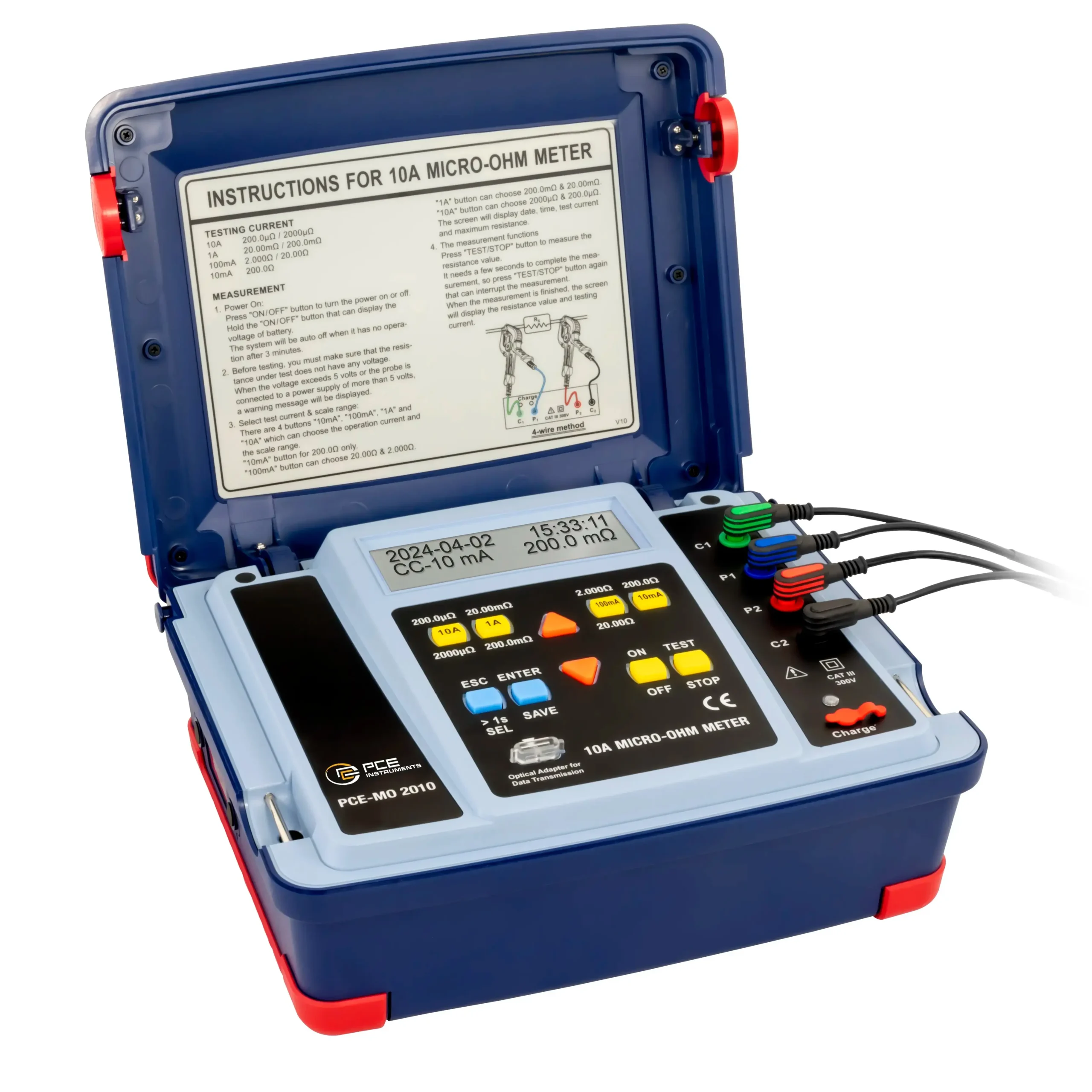 Vérificateur de milliohms PCE-MO 2010