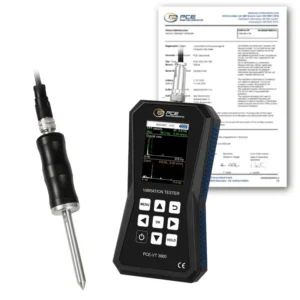 Vibromètre FFT PCE-VT 3900S-ICA avec certificat d'étalonnage ISO