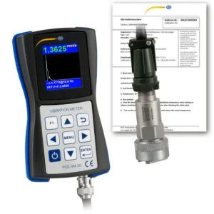 Vibromètre PCE-VM 20-ICA avec certificat d'étalonnage ISO