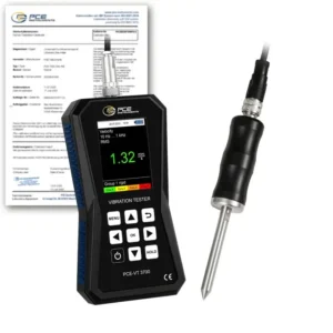 Vibromètre PCE-VT 3700S-ICA avec certificat d'étalonnage ISO