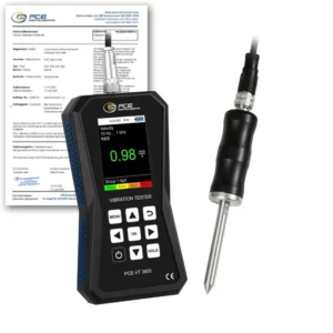 Vibromètre PCE-VT 3800S-ICA avec certificat d'étalonnage ISO